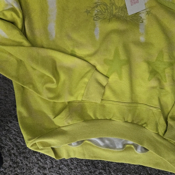 Vans Collina Strada Women Sweathsirt Hoodie Yellow Tye Die Neon 112025 - Picture 5 of 11